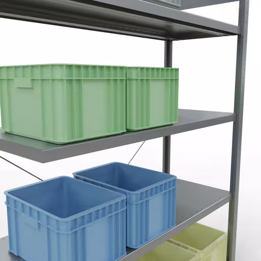 Abbildung Nr 9 des Artikels Stecksystem Anbauregal 2000x1300x500 mm, Typ 250 kg, verzinkt aus der Produktgruppe Stecksystem von der Marke Schulte Lagertechnik