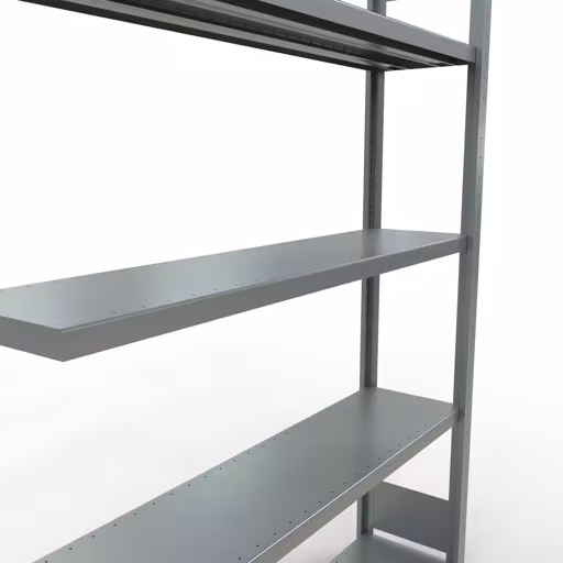 Abbildung Nr 15 des Artikels Anbauregal, Fachbodenregal Stecksystem MULTIplus250, 2000 x 1300 x 300 mm (HxBxT), 5 Fachböden, Längenriegel, verzinkt aus der Produktgruppe Stecksystem von der Marke Schulte Lagertechnik