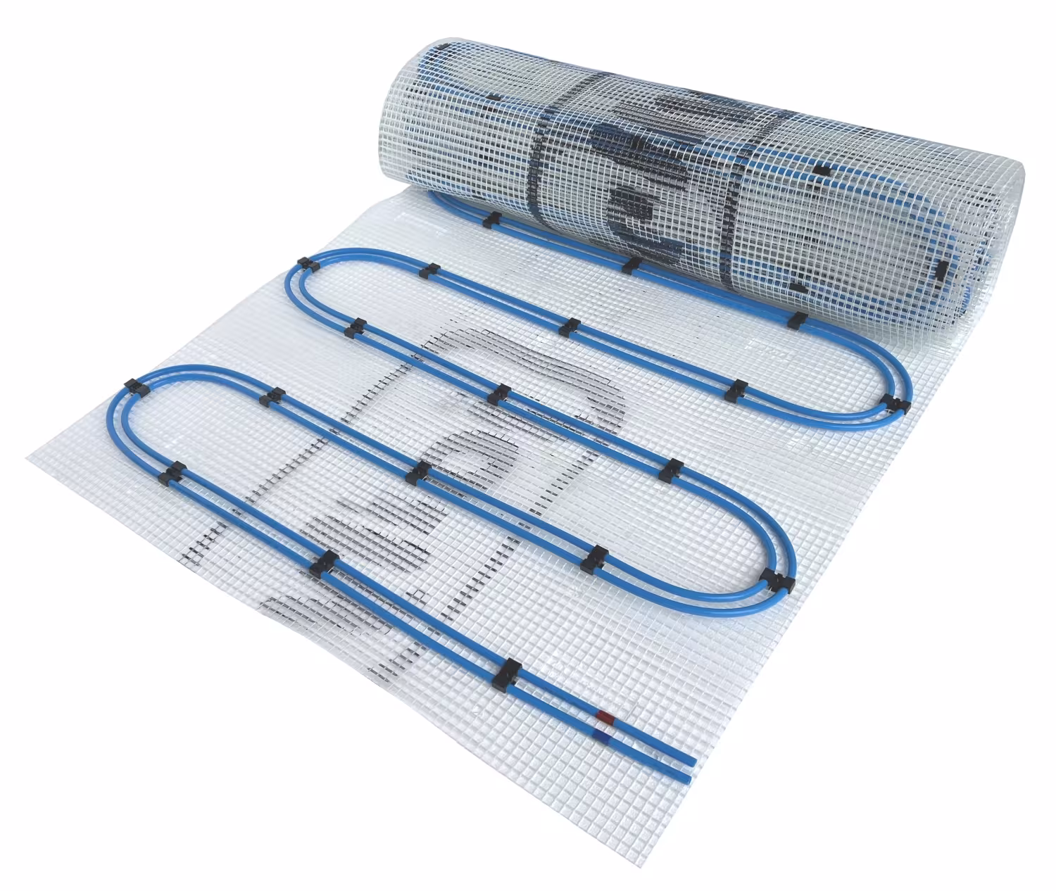 HoWaTech Duo Warmwasser Fußbodenheizung | Set mit Doppelrohr Heizmatte und Anschlußteilen Heizfläche 2.5m² von HoWaTech mit der Artikelnr. 102001