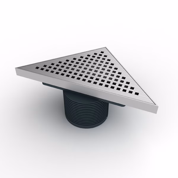 MERT Bodenablauf Design "DREIECK KARE" 215x215x304mm aus der Kategorie Bodenabläufe