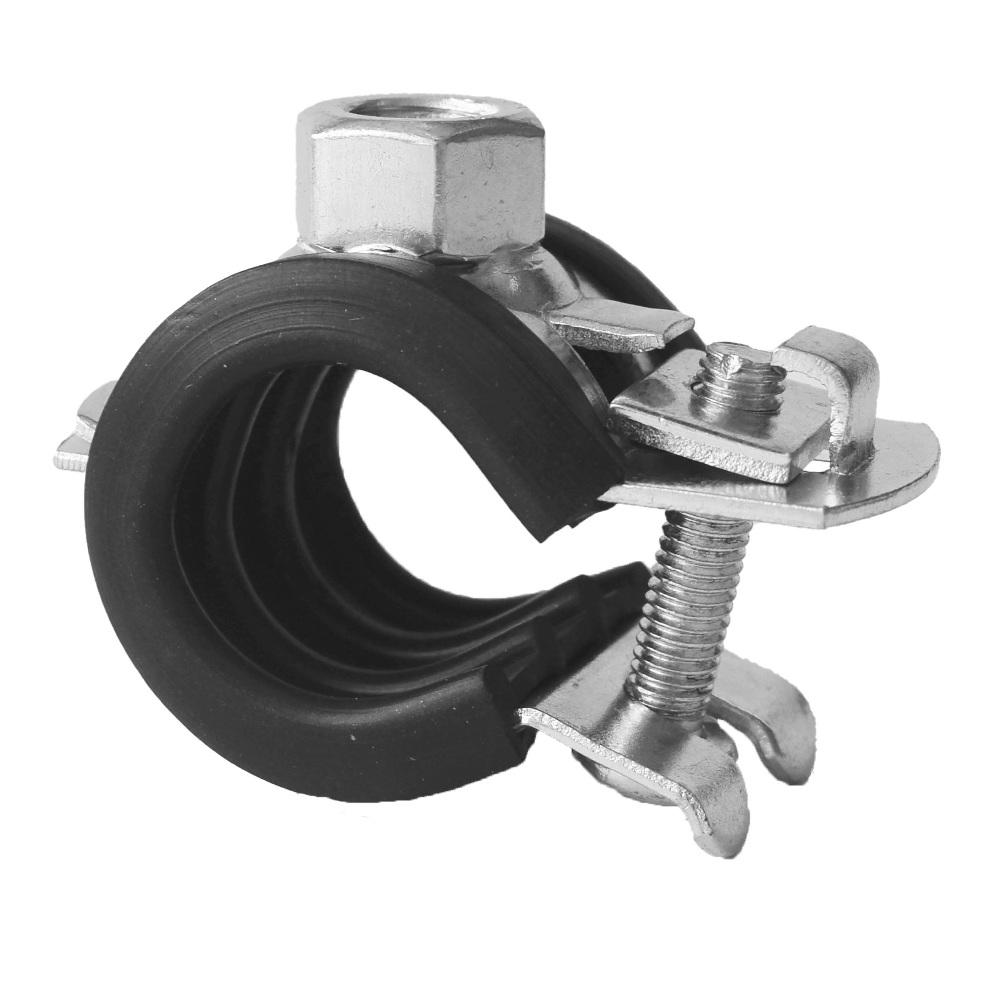 Produktbild 3839961 20 Stück - Gelenkrohrschelle M8 12-14mm (1/4'') verzinkt mit Einlage