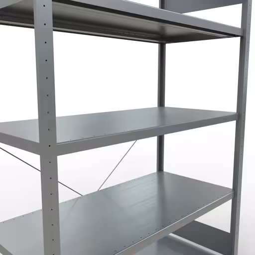Stecksystem Grundregal 2000x1300x600 mm, Typ 250 kg, verzinkt von Schulte Lagertechnik mit der Artikelnr. 12960-130