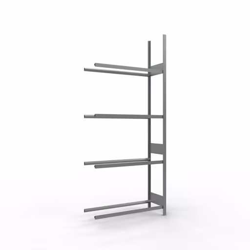 Anbauregal, Räder-/Reifenregal, 2750 x 1150 x 400 mm (HxBxT), verzinkt, 4 Lagerebenen á 150 kg Fachlast pro Ebene aus der Kategorie Autoteilelagerung mit der Artikelnummer 20990