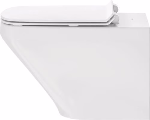 Duravit Wand-WC-Set DuraStyle, rimless, Durafix Tiefspüler, weiß, inklusive WC-Sitz mit Absenkautomatik