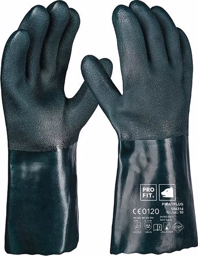 Chemikalienschutzhandschuh Pirat Größe 10 grün PVC EN388,EN ISO374-1 PSAIII PRO FIT von der Marke Pro Fit Chemikalienschutzhandschuh Pirat Größe 10 grün PVC EN388,EN ISO374-1 PSAIII PRO FIT aus der Kategorie Chemikalienschutzhandschuhe mit der Teilenummer 4000391270
