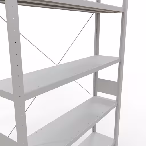 Stecksystem Grundregal 3000x1300x300 mm, Typ 250 kg, lichtgrau von Schulte Lagertechnik aus der Kategorie Stecksystem