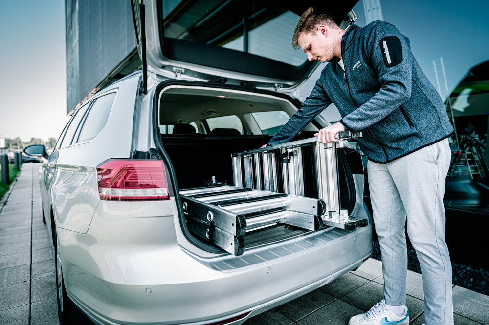 Milieubild 2177909 Munk Stufen-Stehleiter-Set beidseitig begehbar steckbar inkl. Einsteckteil