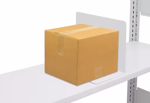 Andere Ansicht des Artikels Buchstütze, 500 x 200 mm (T x H), RAL 7035 lichtgrau aus der Kategorie Büroregale