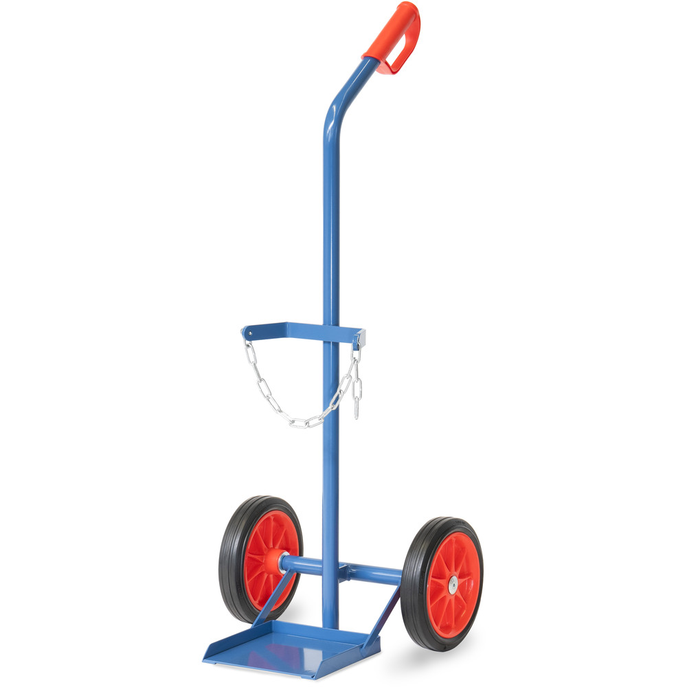 Stahlflaschenkarre 1x229 aus Stahlrohr geschweißt eine Flasche aus der Kategorie Karren mit der Artikelnummer 51229V