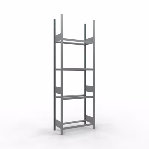 Grundregal, Räder-/Reifenregal, 2750 x 900 x 400 mm (HxBxT), verzinkt, 4 Lagerebenen á 150 kg Fachlast pro Ebene aus der Kategorie Autoteilelagerung mit der Artikelnummer 20982