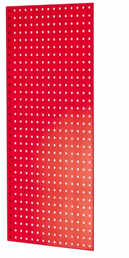Lochplatten-Seitenblende, 90 x 1250 x 600 mm (H x T), RAL 3000 feuerrot aus der Kategorie Zubehör mit der Artikelnummer 35683-R