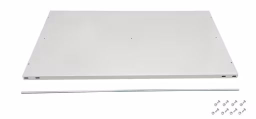 Zusatz-Fachboden MULTIplus150 750 x 600, RAL 7035 lichtgrau, inkl. 4 Schrauben + Muttern und Mittelanschag aus der Kategorie Zubehör mit der Artikelnummer 37207-A-MA