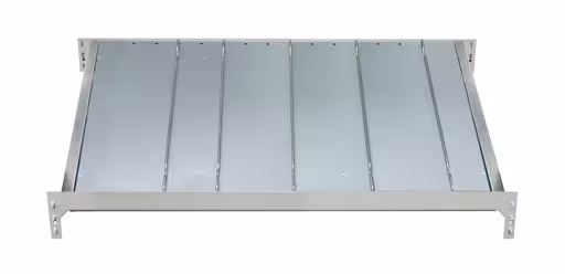 Zusatzebene für Kanbanregal MULTIplus150, 1000 x 500, verzinkt, mit Trenn- und Seitenführungen aus der Kategorie Kanbanregale mit der Artikelnummer 13640-Z