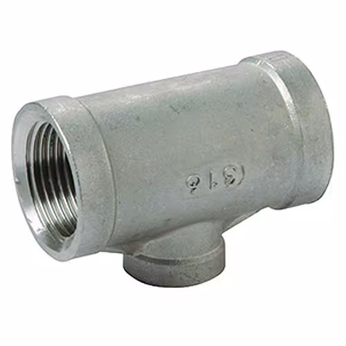 Atusa Edelstahl T-Stück reduziert Nr. 130 (AISI 316) / PN16 Typ Größe: 3/4x 1/2x 3/4 Zoll aus der Kategorie Edelstahl Gewindefittings mit der Artikelnr. I130L434