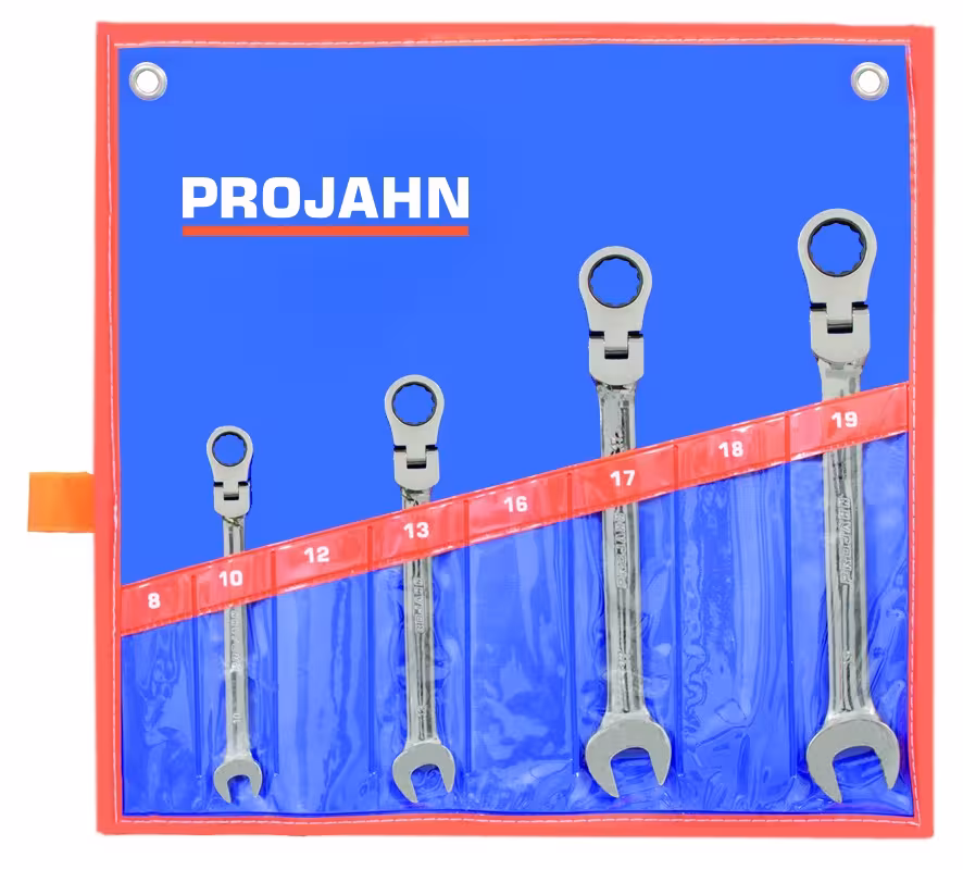 GearTech Schlüssel Satz flexibel Rolltasche 4tlg 10 - 13 - 17 - 19 mm aus der Kategorie Ringmaulschlüssel mit der Artikelnummer 3496