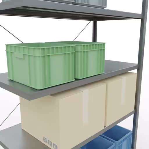 Abbildung Nr 11 des Artikels Stecksystem Anbauregal 3000x1300x600 mm, Typ 250 kg, verzinkt aus der Produktgruppe Stecksystem von der Marke Schulte Lagertechnik
