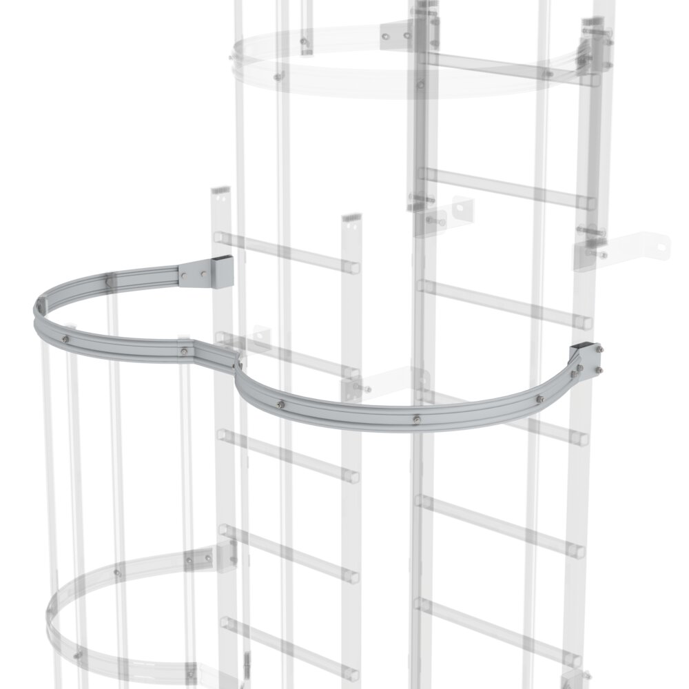 Munk Rückenschutzbügel versetzte Ausführung Ausführung eloxiert mit Montagesatz von Günzburger Steigtechnik Munk Rückenschutzbügel versetzte Ausführung aus der Kategorie Steigtechnik Zubehör & Ersatzteile mit der Artikelnr. 061963