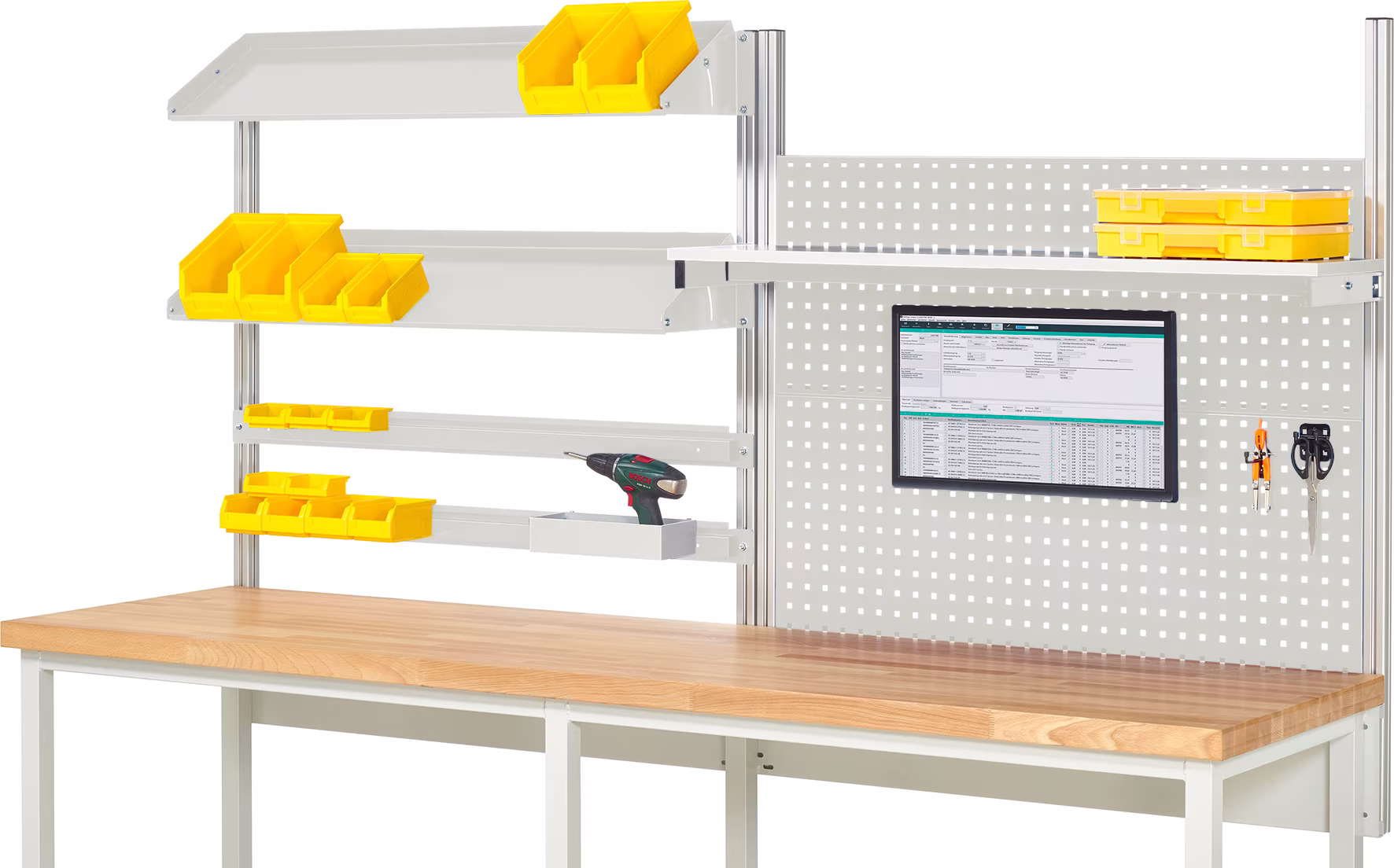 System-Aufbau - Komplettset 05 aus der Kategorie Arbeitsplatzeinrichtung mit der Artikelnr. EE-BW-KS-05-2500.12