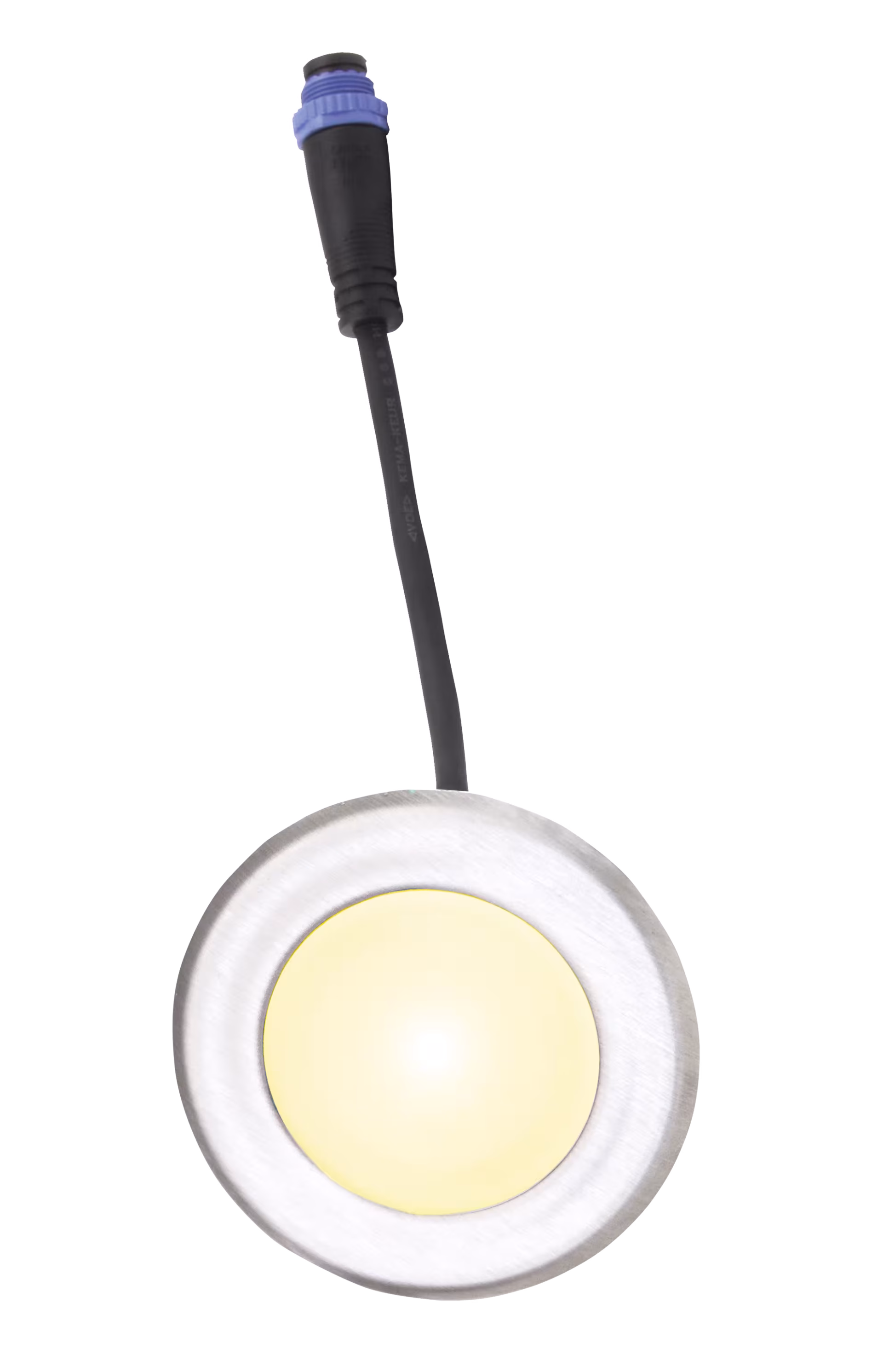 TerraLight Einzelspot rund Ø 60, edelstahl V4A gebürstet, warmweiß aus der Kategorie Terrassenbeleuchtung mit der Artikelnr. 505 70 101