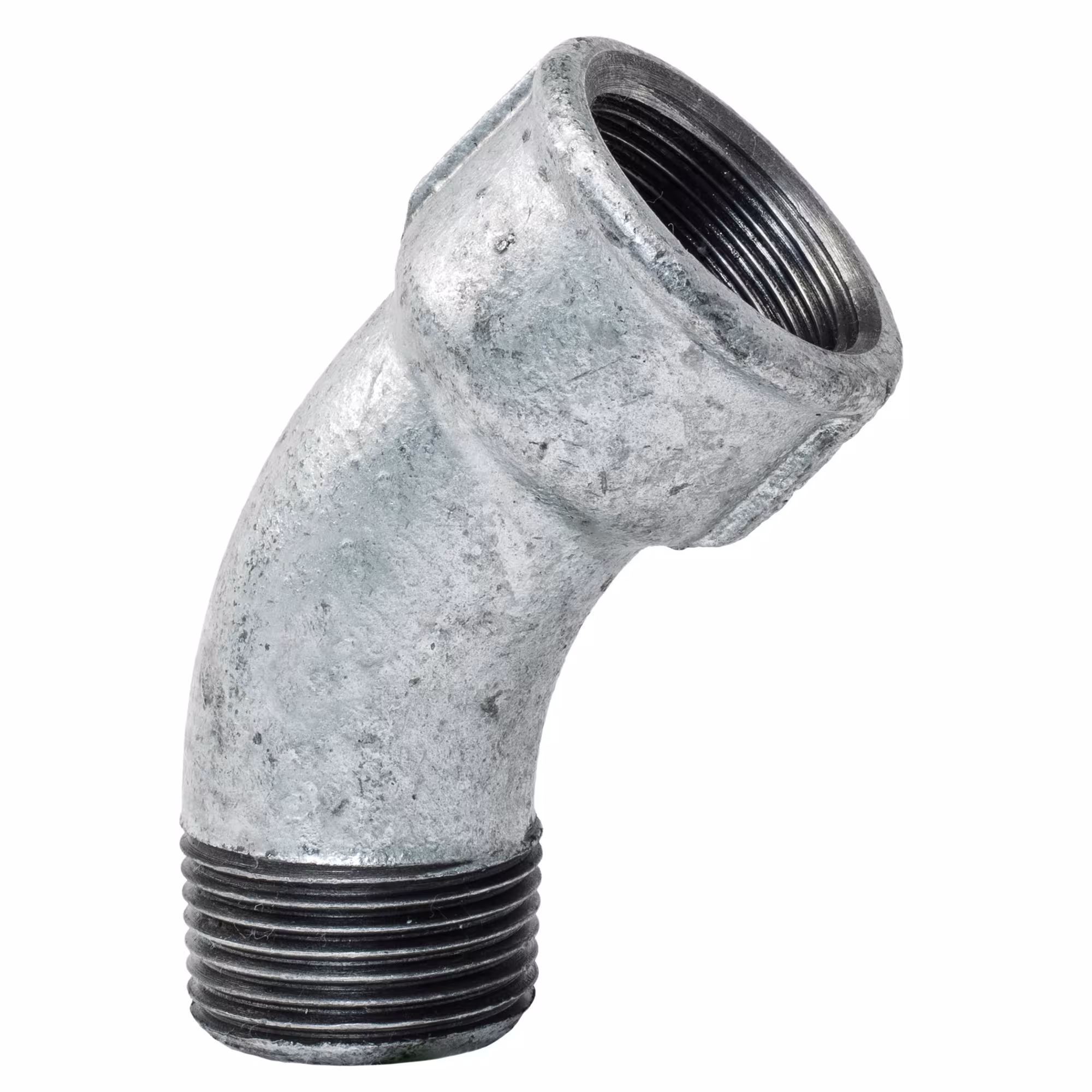 Bogen lang 1 1/2" 45 Grad IG/AG verzinkt von der Marke Gebo verzinkte Bögen lang 45° Innen- auf Aussengewinde Typ Größe: 1 1/2 Zoll aus der Kategorie Verzinkte Gewindefittings mit der Artikelnr. 40-8G