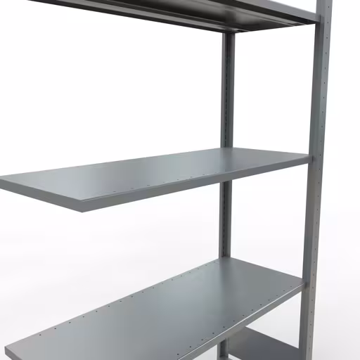 Produktbild Nr.6 des Artikels Anbauregal, Fachbodenregal Stecksystem MULTIplus150, 2000 x 1000 x 400 mm (HxBxT), 5 Fachböden, Längenriegel, verzinkt aus der Produktreihe Stecksystem von der Marke Schulte Lagertechnik
