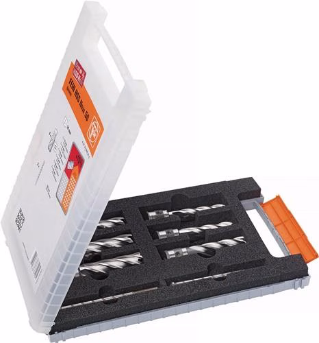 Kernbohrersatz Best Of 8-teilig Durchmesser 12-22mm HSS Schnitt-Tiefe 50mm Weldon FEIN aus der Kategorie Kernbohrer mit der Teilenummer 8000380038