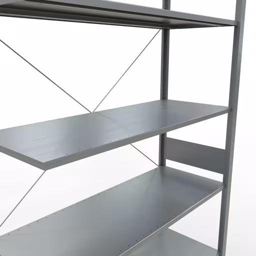 Stecksystem Anbauregal 3000x1300x500 mm, Typ 150 kg, verzinkt von Schulte Lagertechnik mit der Artikelnr. 12757-130