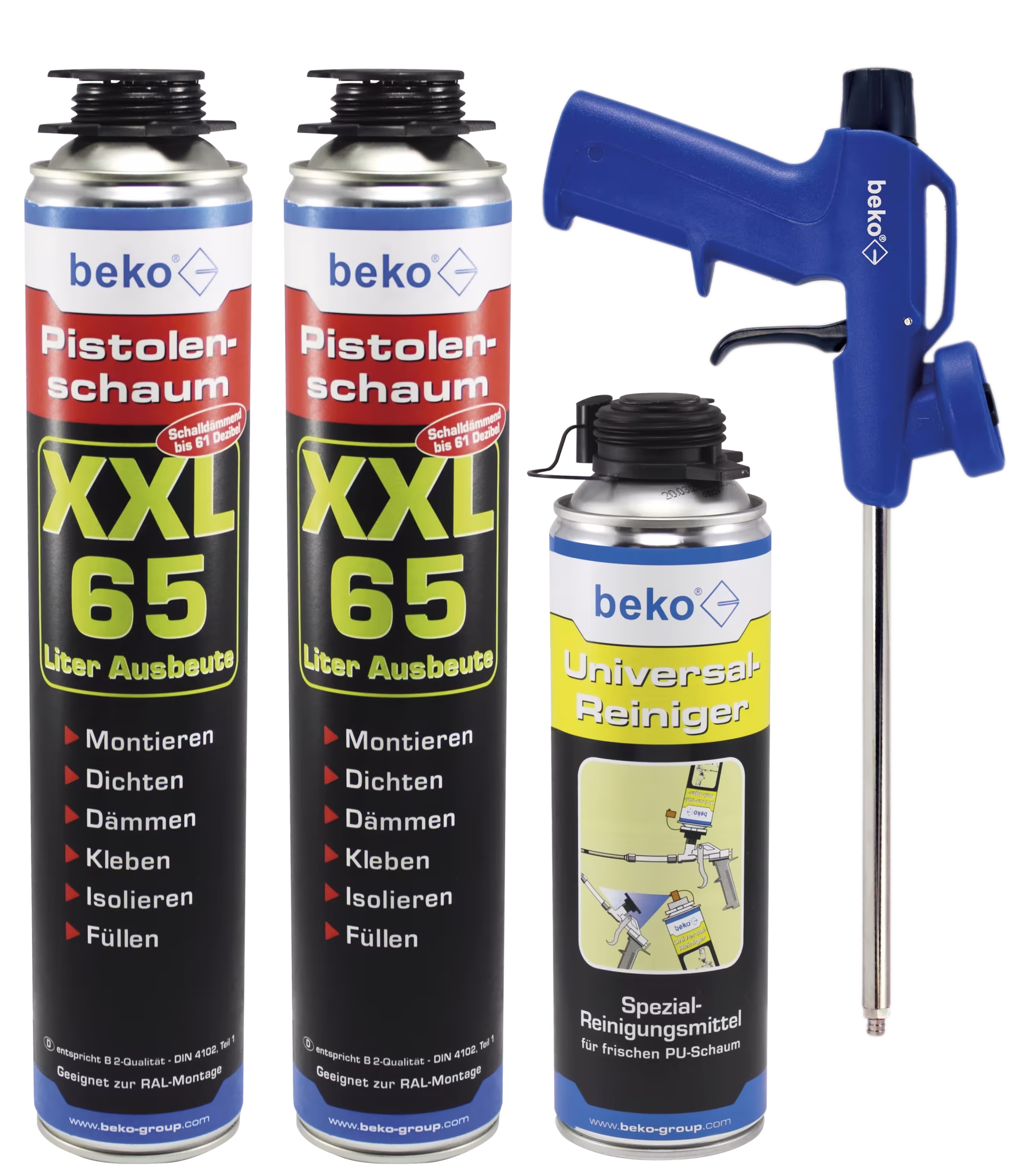 NBS beko XXL-Pistolenschaum-Set "BLUE" aus der Kategorie PU-Schaum mit der Artikelnr. 999 95 006