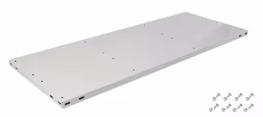 Zusatz-Fachboden BASIC70 900 x 350, RAL 7035 lichtgrau, inkl. 8 Schrauben + Muttern aus der Kategorie Zubehör mit der Artikelnummer 31404-A