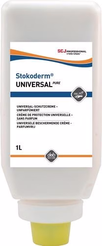 Hautschutzcreme Stokoderm Universal PURE 1l schwach fettend,unparfümiert Softflasche aus der Kategorie Hand und Haut, Reinigung und Schutz mit der Teilenummer 8000103100