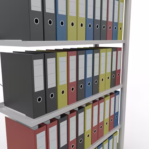 Produktbild Nr 14 des Artikels Anbauregal, Büro-Fachbodenregal Stecksystem MULTIplus85, 2000 x 1000 x 300 mm (HxBxT), 6 Fachböden, Kreuzstrebe, mit Anschlagleiste, lichtgrau Abbildung Nr 14 des Artikels Anbauregal, Büro-Fachbodenregal Stecksystem MULTIplus85, 2000 x 1000 x 300 mm (HxBxT), 6 Fachböden, Kreuzstrebe, mit Anschlagleiste, lichtgrau aus der Produktgruppe Büroregale von der Marke Schulte Lagertechnik