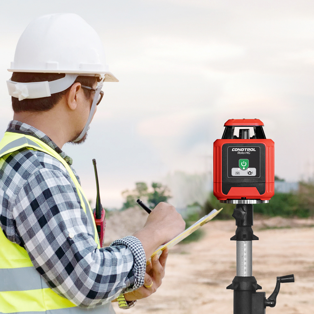 Ohne Text 847730 Horizontaler Rotationslaser mit GRÜNEM Laserstrahl Roto HG