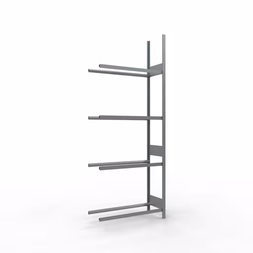 Anbauregal, Räder-/Reifenregal, 2750 x 1050 x 400 mm (HxBxT), verzinkt, 4 Lagerebenen á 150 kg Fachlast pro Ebene aus der Kategorie Autoteilelagerung mit der Artikelnummer 20988