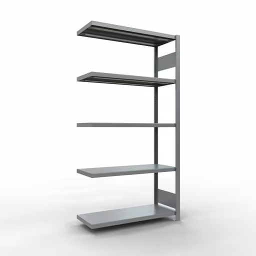 Produktbild Nr.14 des Artikels Anbauregal, Fachbodenregal Stecksystem MULTIplus250, 2000 x 1000 x 400 mm (HxBxT), 5 Fachböden, Längenriegel, verzinkt aus der Produktreihe Stecksystem von der Marke Schulte Lagertechnik