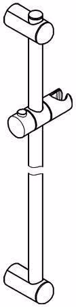 GROHE Brausestange Euphoria 27499 600 mm chrom