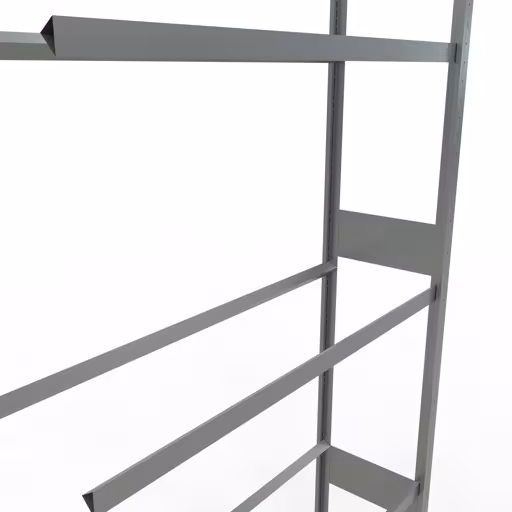 Anbauregal, Räder-/Reifenregal, 3500 x 1300 x 400 mm, verzinkt, 5 Lagerebenen á 150 kg Fachlast pro Ebene von Schulte Lagertechnik mit der Artikelnr. 20767