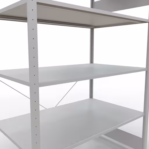 Produktbild Nr.12 des Artikels Stecksystem Grundregal 2000x1300x800 mm, Typ 150 kg, lichtgrau aus der Produktreihe Stecksystem von der Marke Schulte Lagertechnik