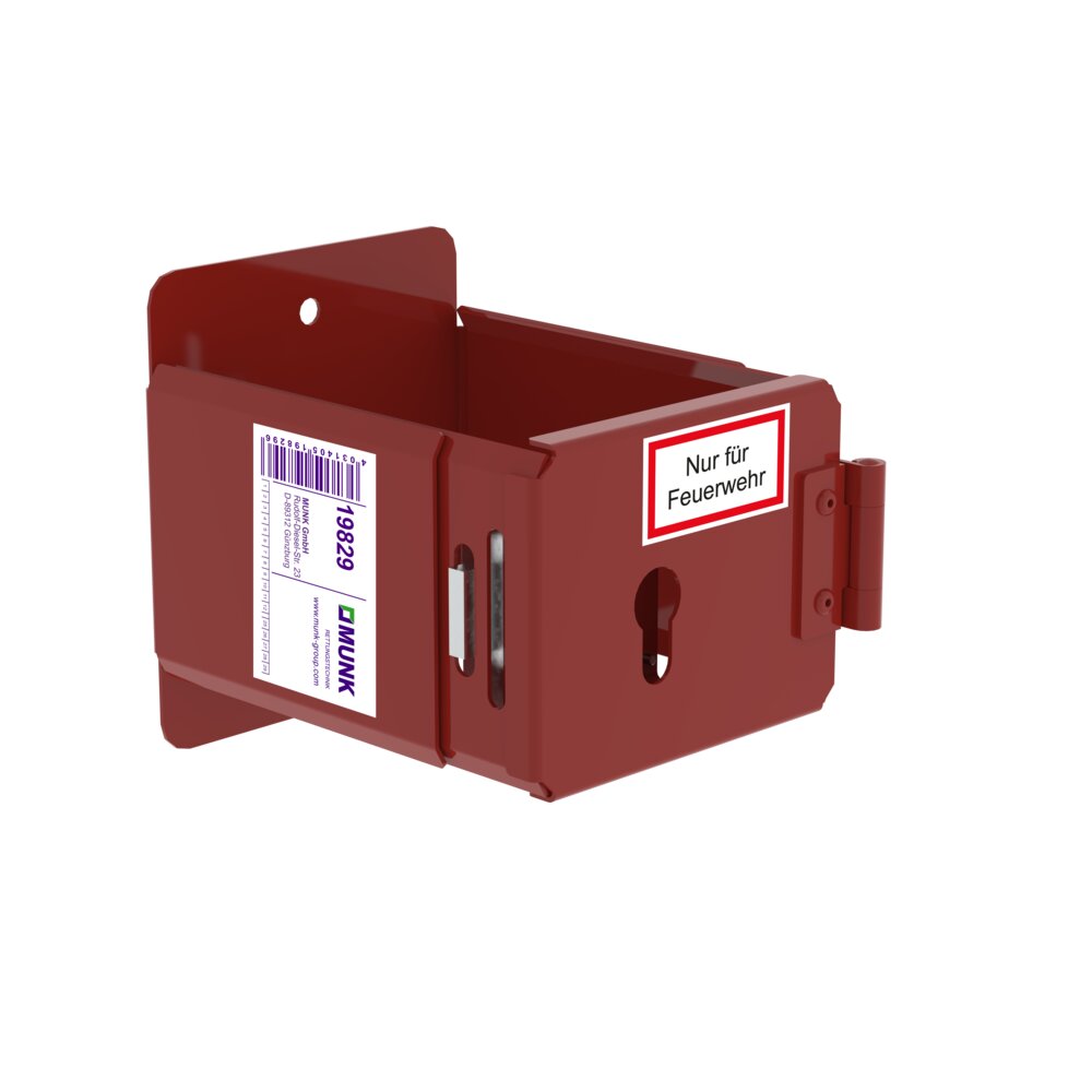 Munk Leiterhalter pulverbeschichtet RAL 3000 für bauseitige Profil-Halbzylinder aus der Kategorie Spezialleitern, Berufsspezifische Produkte mit der Artikelnr. 019829