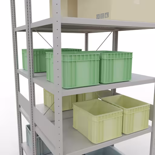 Grundregal, Doppelregal, Fachbodenregal Stecksystem MULTIplus250, 3000 x 1000 x (2x600) mm (HxBxT), 2x7 Fachböden, Kreuzstrebe, RAL 7035 lichtgrau von Schulte Lagertechnik aus der Kategorie Fachbodenregale