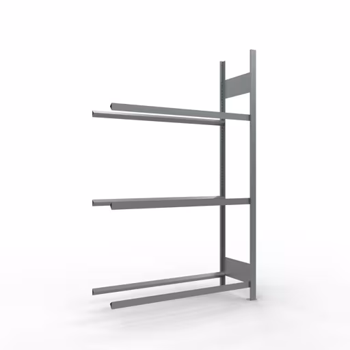 Anbauregal, Räder-/Reifenregal, 2000 x 1200 x 400 mm (HxBxT), verzinkt, 3 Lagerebenen á 150 kg Fachlast pro Ebene aus der Kategorie Autoteilelagerung mit der Artikelnummer 20779