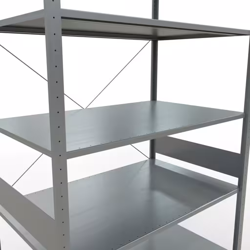 Stecksystem Grundregal 3000x1300x800 mm, Typ 150 kg, verzinkt von Schulte Lagertechnik aus der Kategorie Stecksystem