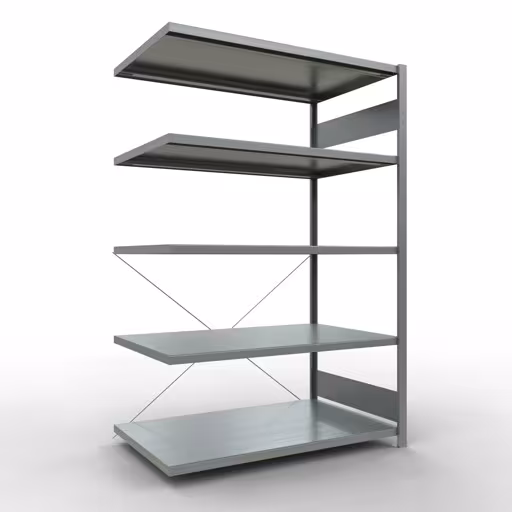 Stecksystem Anbauregal 2000x1300x800 mm, Typ 250 kg, verzinkt aus der Kategorie Anbauregal mit der Artikelnummer 12985-130