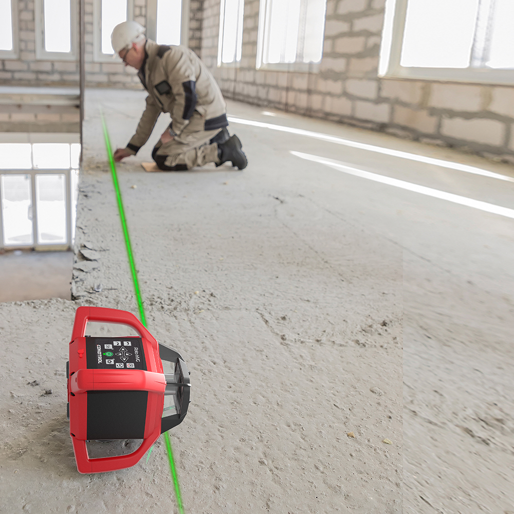 Ohne Text 847641 Horizontaler & vertikaler Rotationslaser mit GRÜNEM Laserstrahl Roto HVG