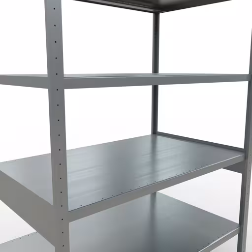 Abbildung Nr 14 des Artikels Grundregal, Fachbodenregal Stecksystem MULTIplus250, 2500 x 1300 x 800 mm (HxBxT), 6 Fachböden, Längenriegel, verzinkt aus der Produktgruppe Stecksystem von der Marke Schulte Lagertechnik