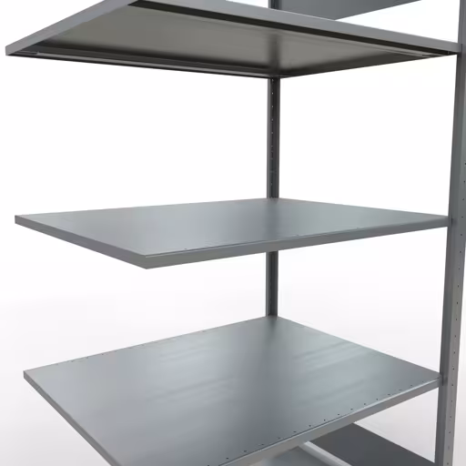 Anbauregal, Fachbodenregal Stecksystem MULTIplus150, 2000 x 1000 x 800 mm (HxBxT), 5 Fachböden, Längenriegel, verzinkt von der Marke Schulte Lagertechnik aus der Produktreihe Stecksystem