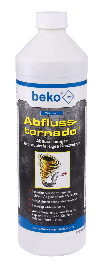 TecLine Abflusstornado®, gebrauchsfertiges Konzentrat 1 l Flasche aus der Kategorie Sanitärreiniger mit der Artikelnr. 299 28 1000