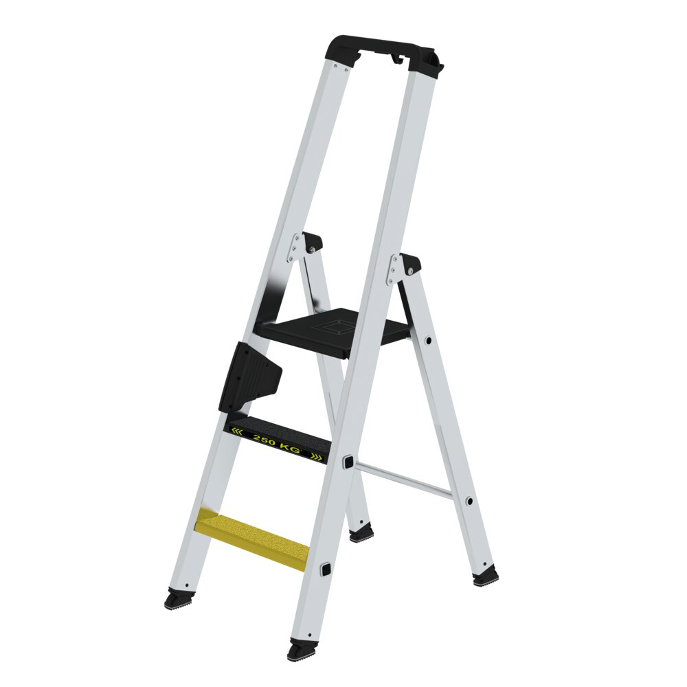 Munk Stufen-Stehleiter 250 kg einseitig begehbar mit clip-step R13 aus der Kategorie Stehleitern mit der Artikelnr. 042703, Stuhl, Mobiliar
