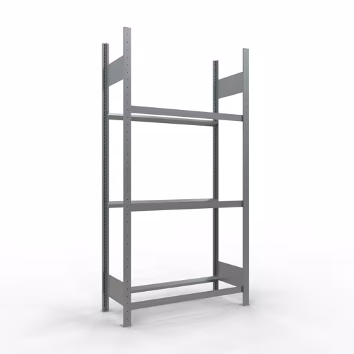Grundregal, Räder-/Reifenregal, 2000 x 1000 x 400 mm (HxBxT), verzinkt, 3 Lagerebenen á 150 kg Fachlast pro Ebene aus der Kategorie Autoteilelagerung mit der Artikelnummer 13900