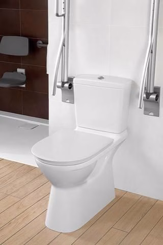 VILLEROY & BOCH Tiefspül-WC ViCare spülrandlos für Kombination ViCare 360x680mm oval Weiß Alpin