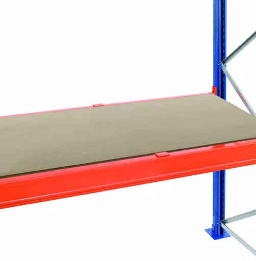 Spanplatten-Ebene für Palettenregal, für Holmtiefe 50 mm, 1100 x 2700 x 38 mm (HxBxT), versenkt, inkl. Tiefenauflagen von der Marke Schulte Lagertechnik Spanplatten-Ebene für Palettenregal, für Holmtiefe 50 mm, 1100 x 2700 x 38 mm (HxBxT), versenkt, inkl. Tiefenauflagen aus der Kategorie Zubehör mit der Artikelnummer 16593-50